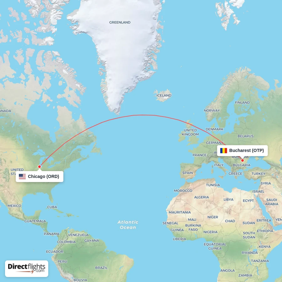 ORD - OTP route map