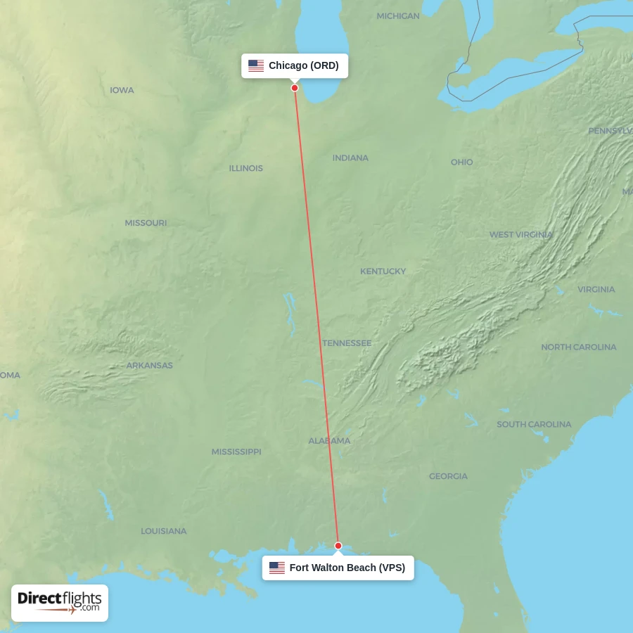 ORD - VPS route map