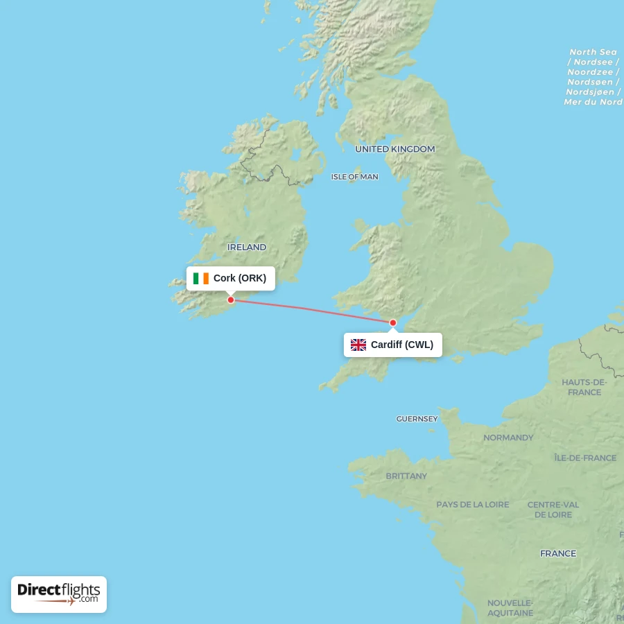 ORK - CWL route map