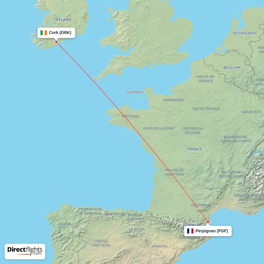 ORK - PGF route map