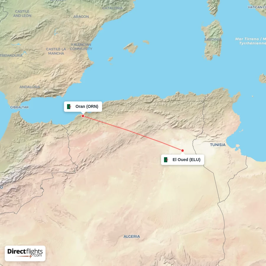 ORN - ELU route map