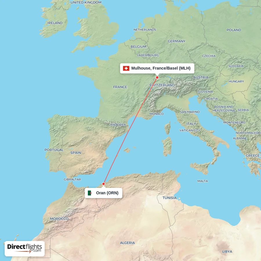 ORN - MLH route map