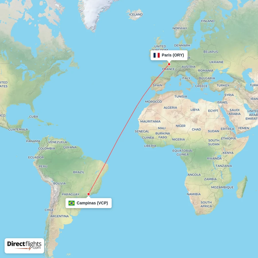 ORY - VCP route map