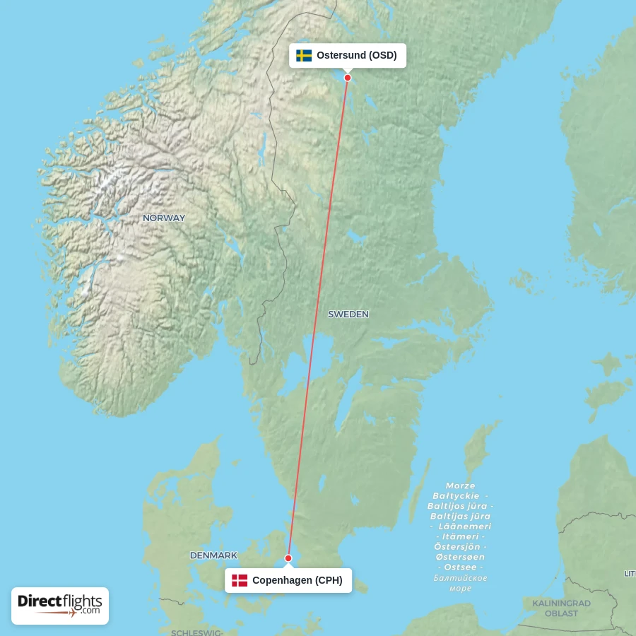 OSD - CPH route map