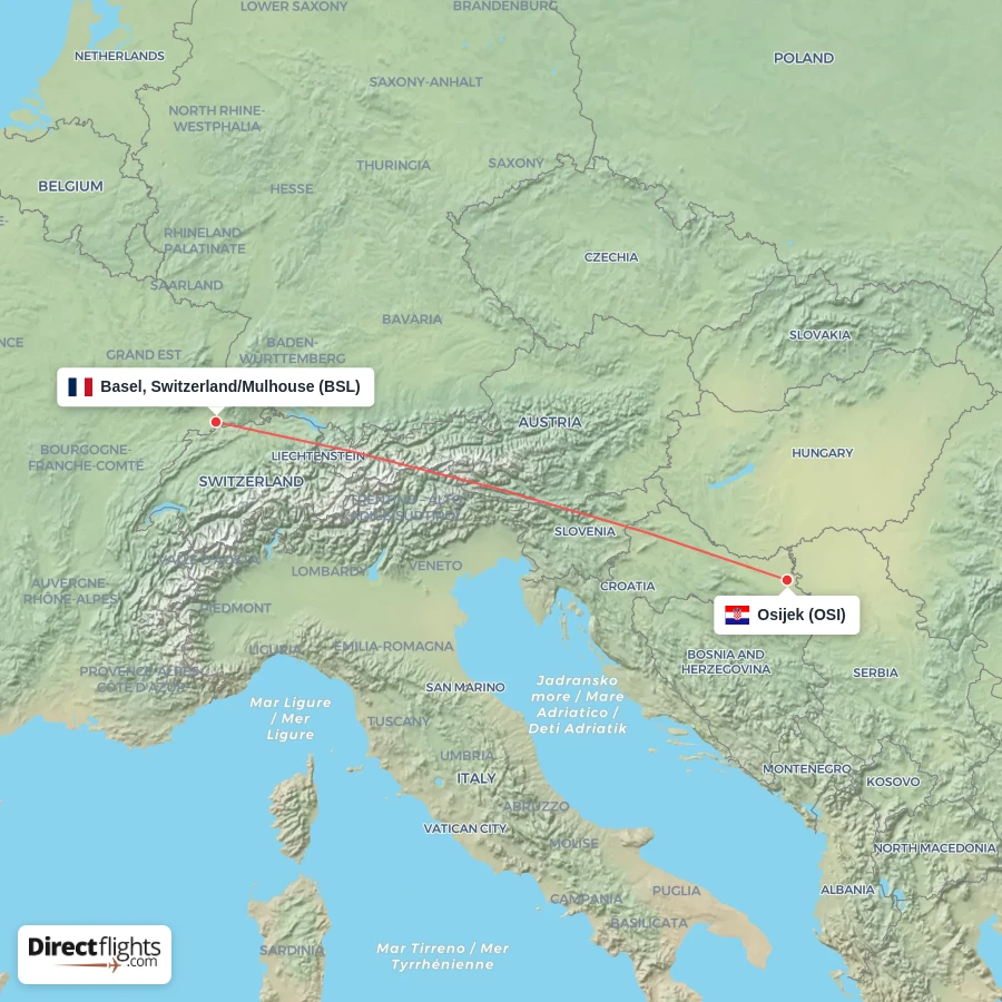 OSI - BSL route map