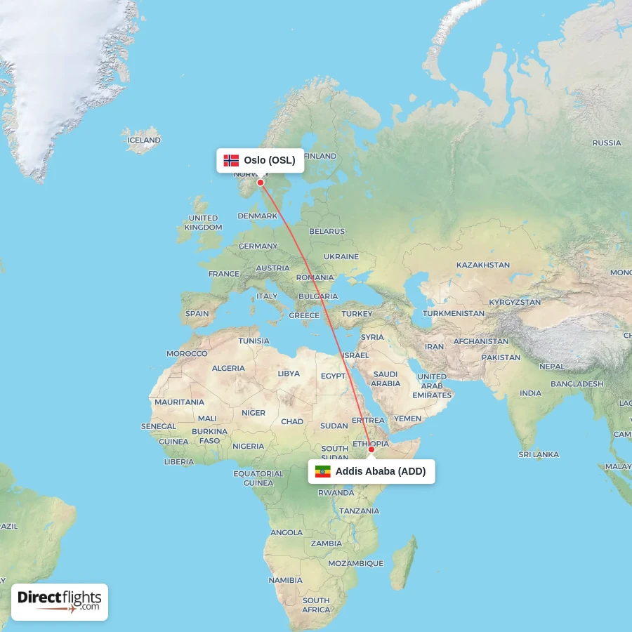 OSL - ADD route map