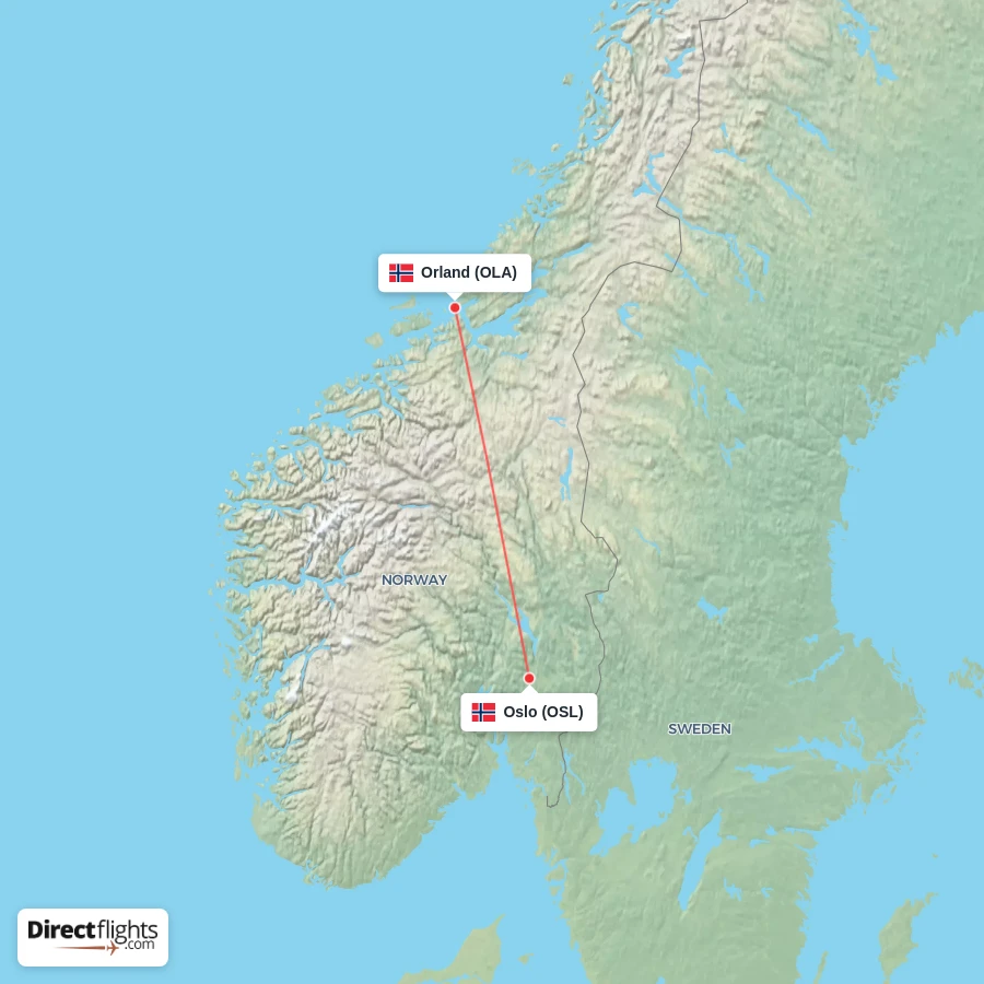 OSL - OLA route map