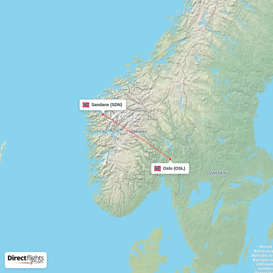 OSL - SDN route map