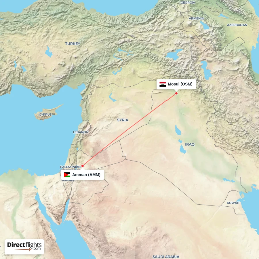 OSM - AMM route map