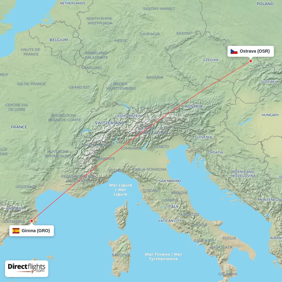 OSR - GRO route map