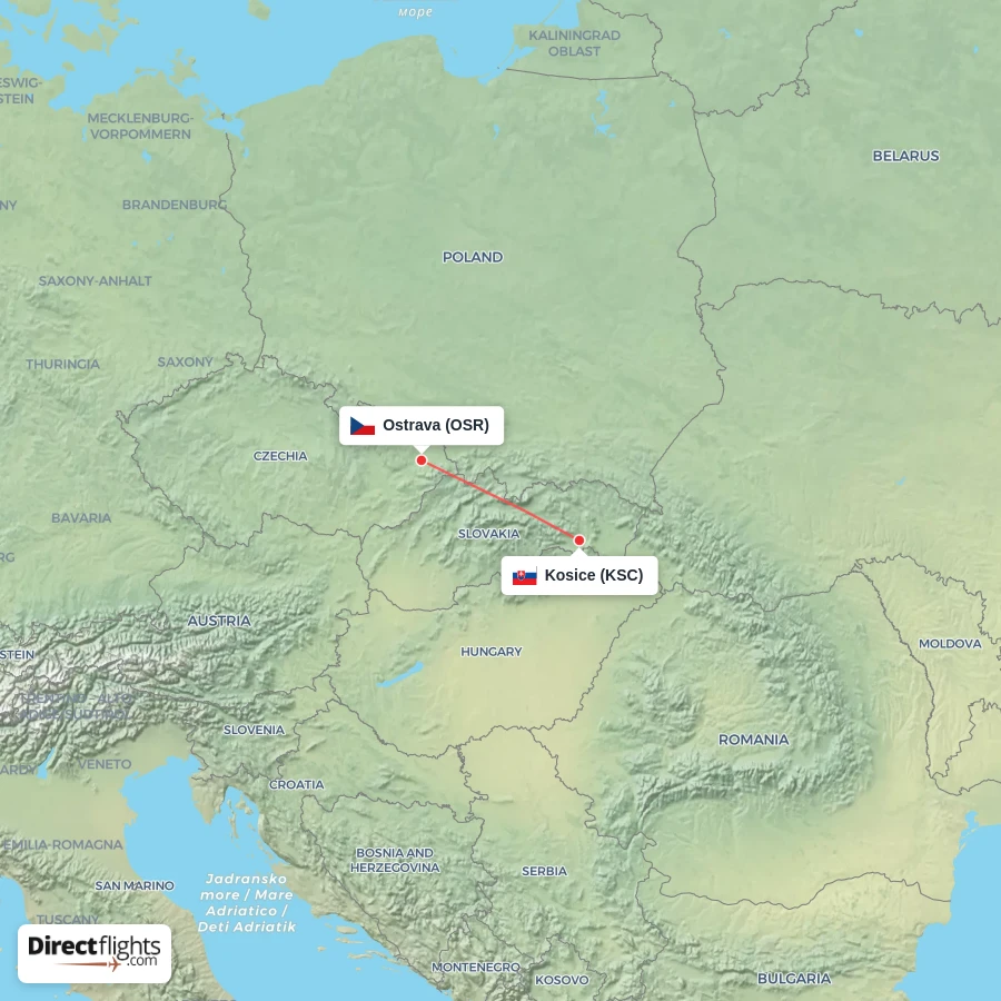OSR - KSC route map