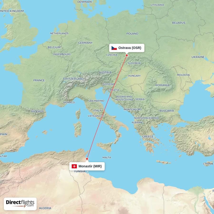 OSR - MIR route map