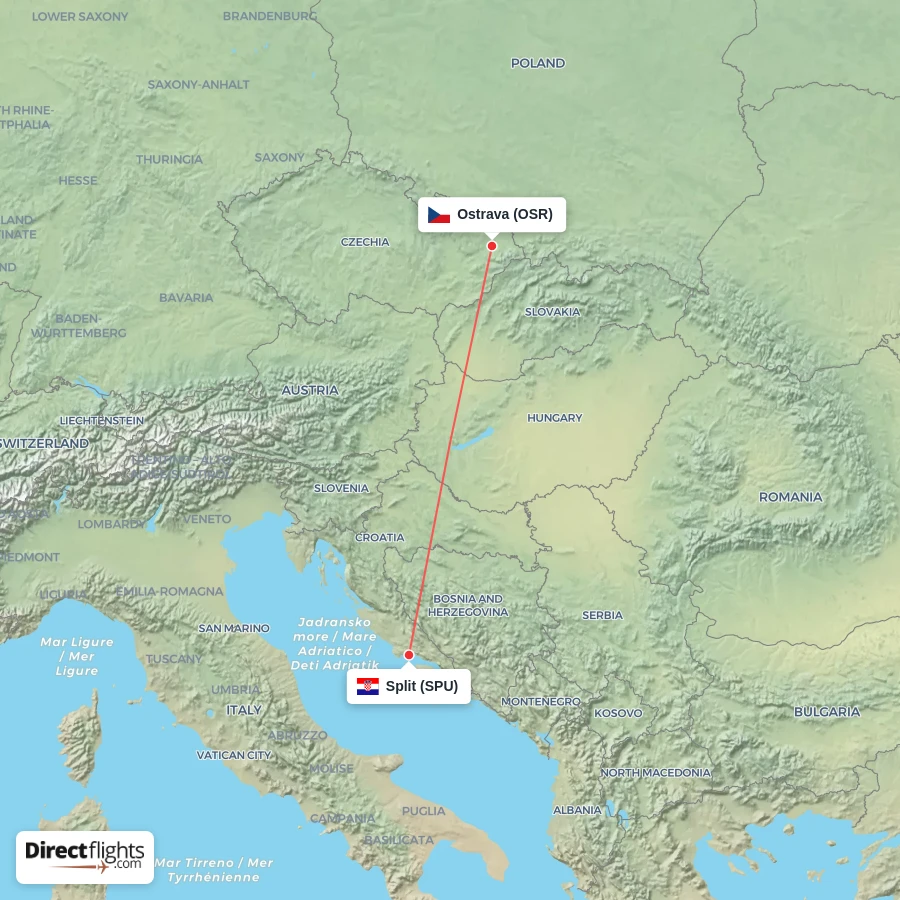 OSR - SPU route map