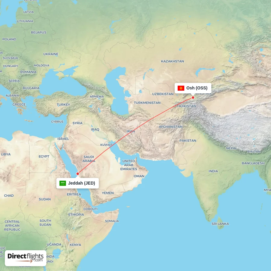 OSS - JED route map