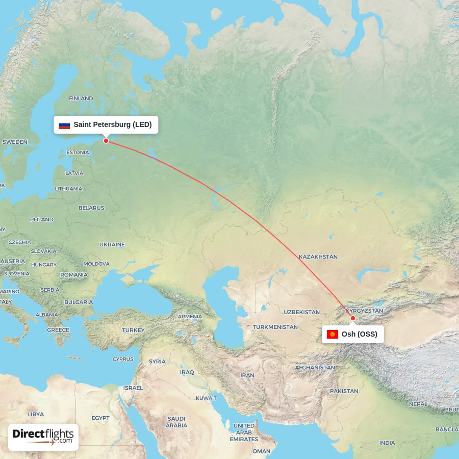 OSS - LED route map