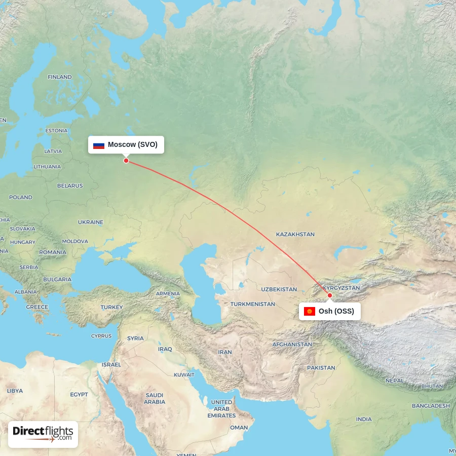 OSS - SVO route map