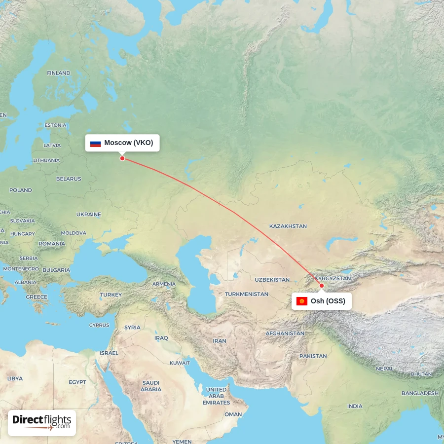 OSS - VKO route map