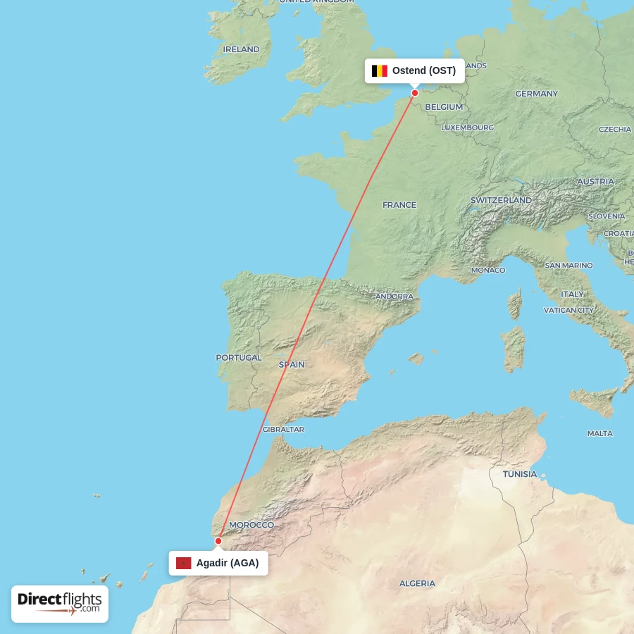 OST - AGA route map