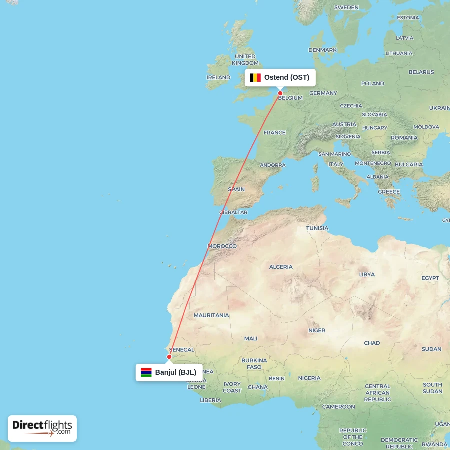 OST - BJL route map