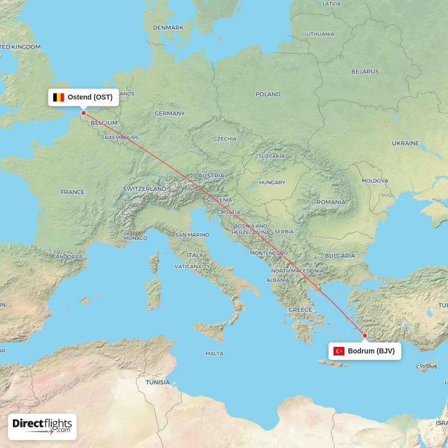 OST - BJV route map