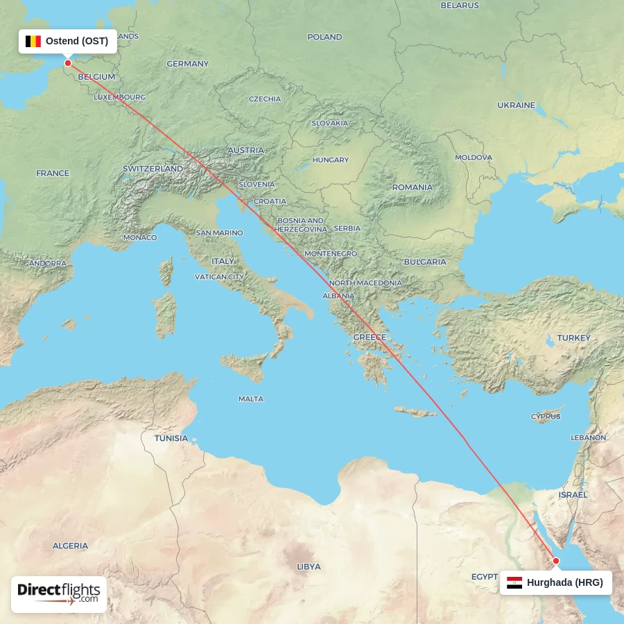 OST - HRG route map