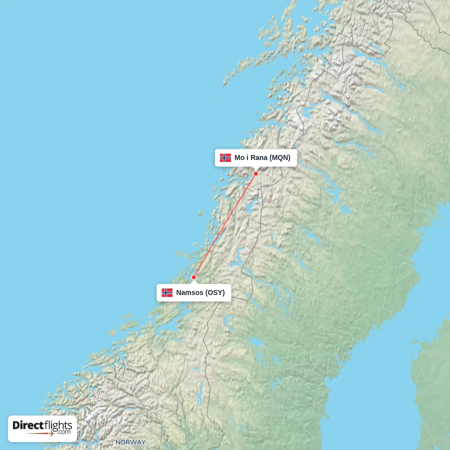 OSY - MQN route map