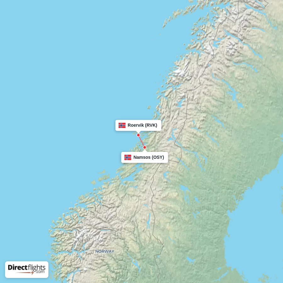 OSY - RVK route map