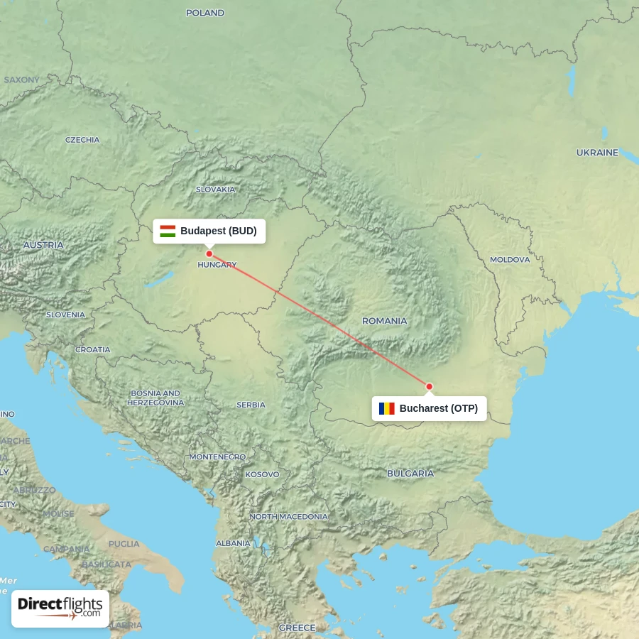 OTP - BUD route map