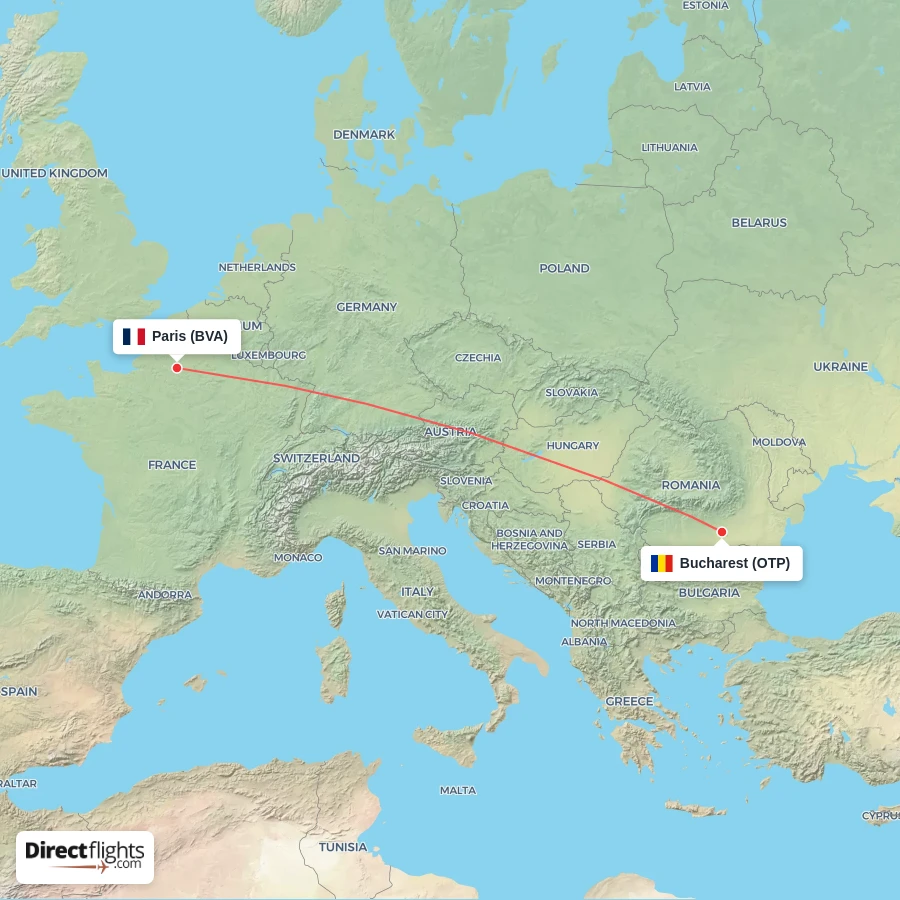 OTP - BVA route map