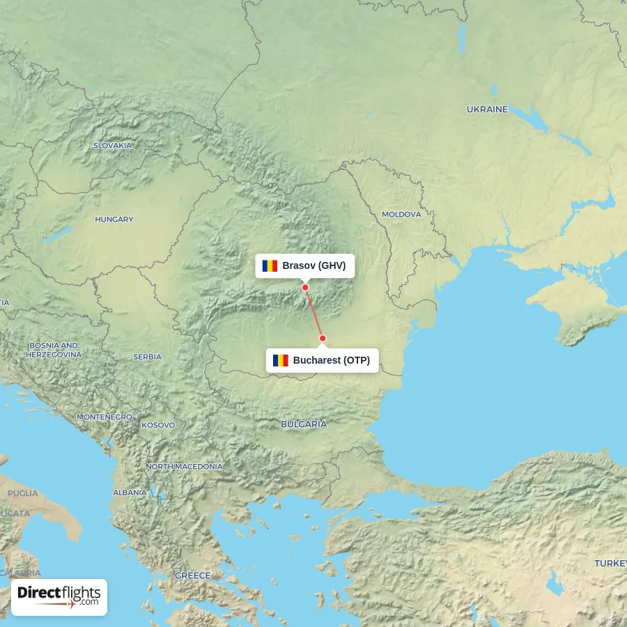 OTP - GHV route map