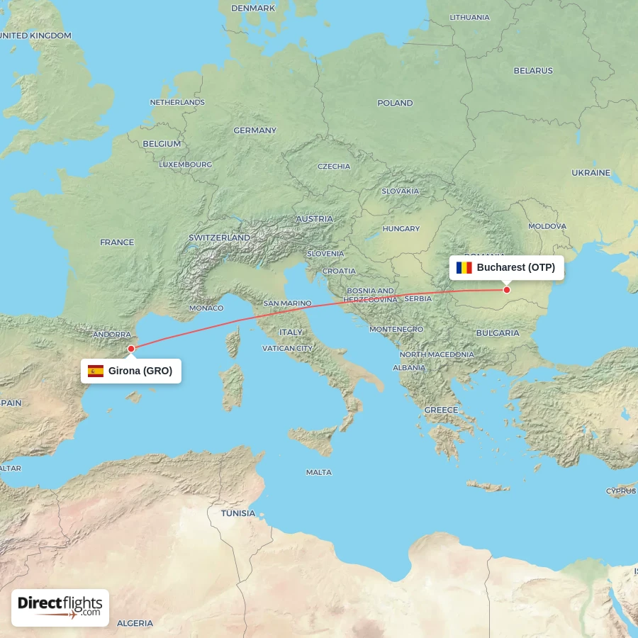 OTP - GRO route map