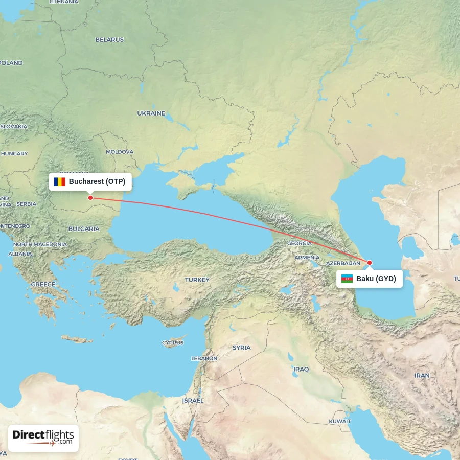OTP - GYD route map