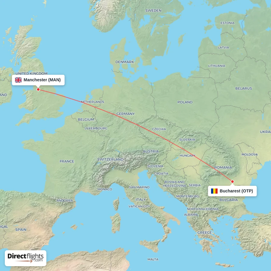 OTP - MAN route map