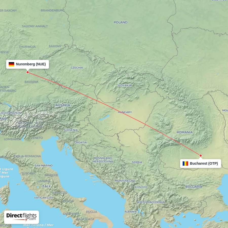 OTP - NUE route map