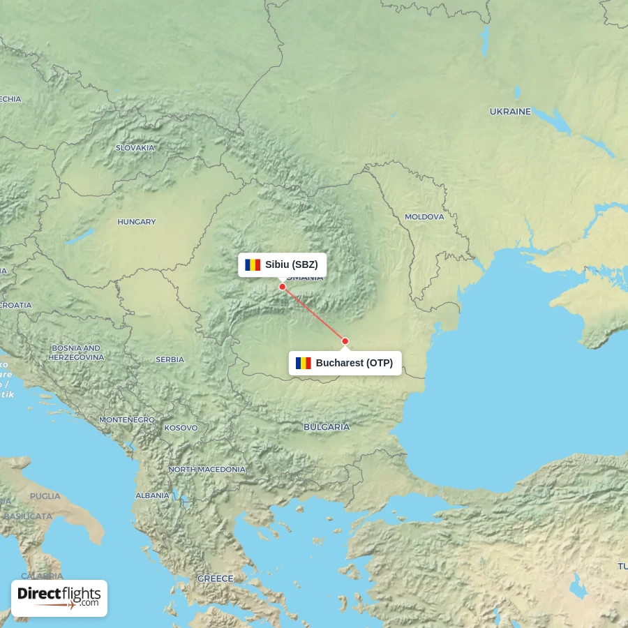 OTP - SBZ route map