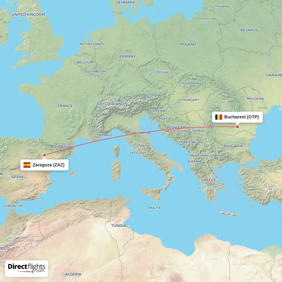 OTP - ZAZ route map