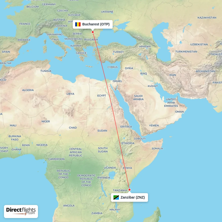 OTP - ZNZ route map