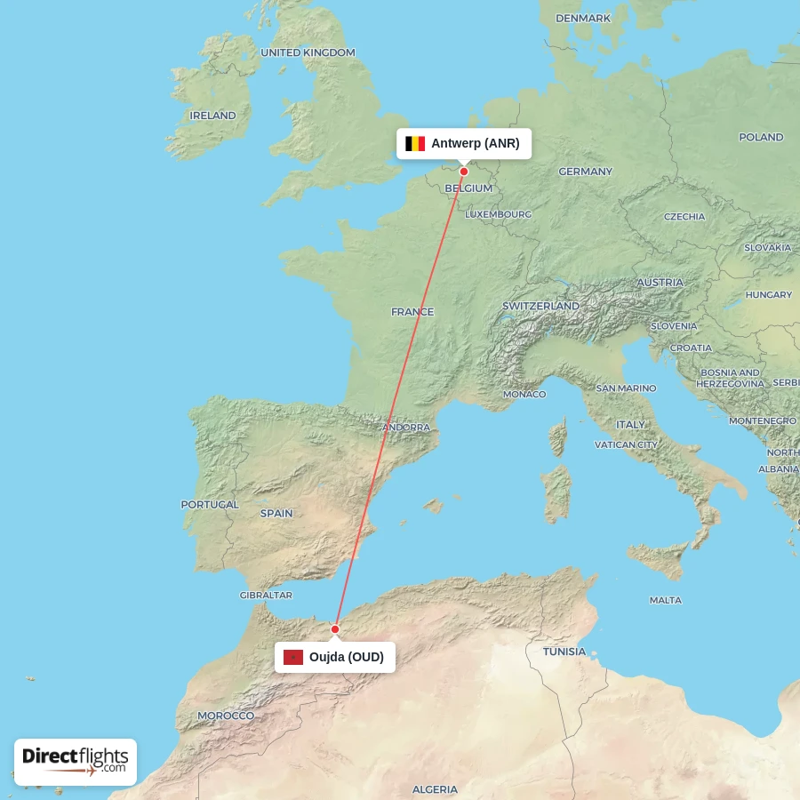 OUD - ANR route map