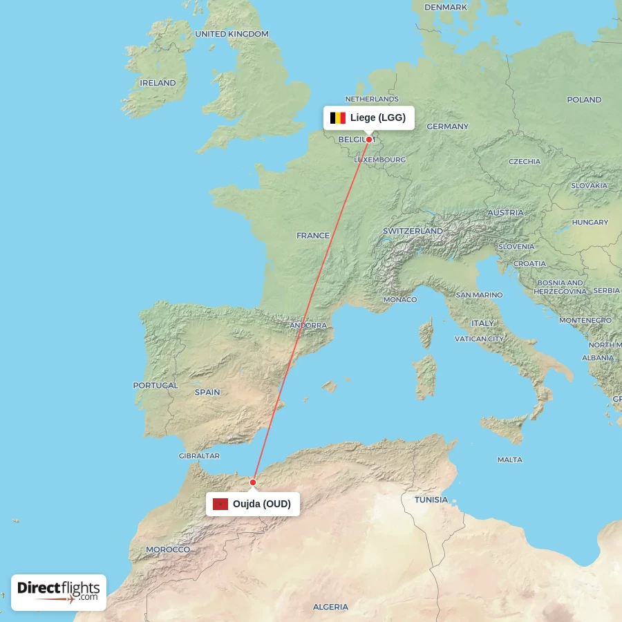 OUD - LGG route map