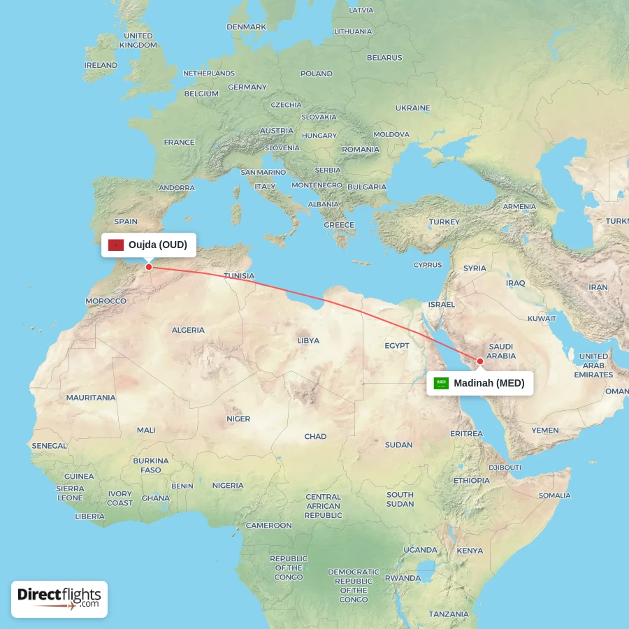 OUD - MED route map