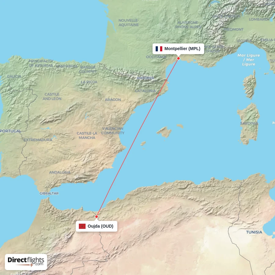 OUD - MPL route map
