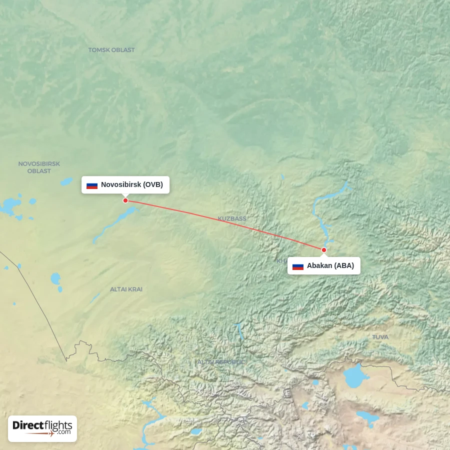 OVB - ABA route map