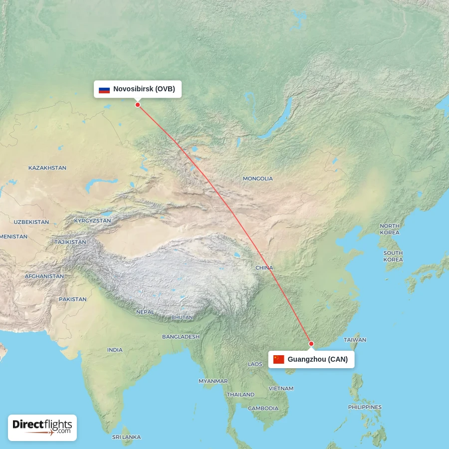 OVB - CAN route map
