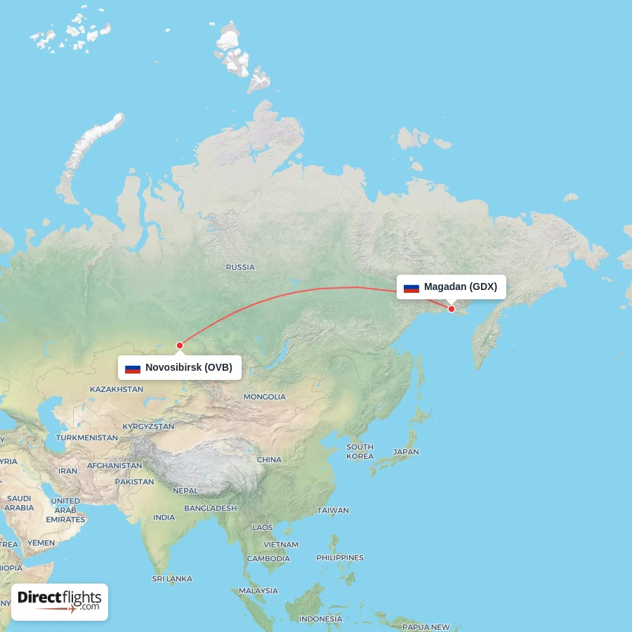 OVB - GDX route map