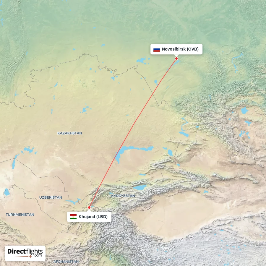 OVB - LBD route map