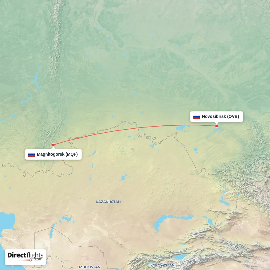 OVB - MQF route map