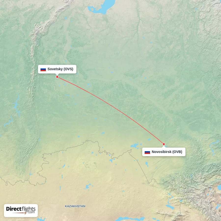 OVB - OVS route map