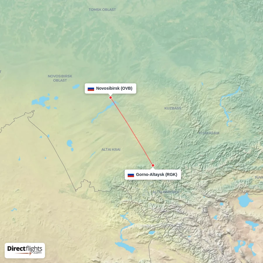 OVB - RGK route map
