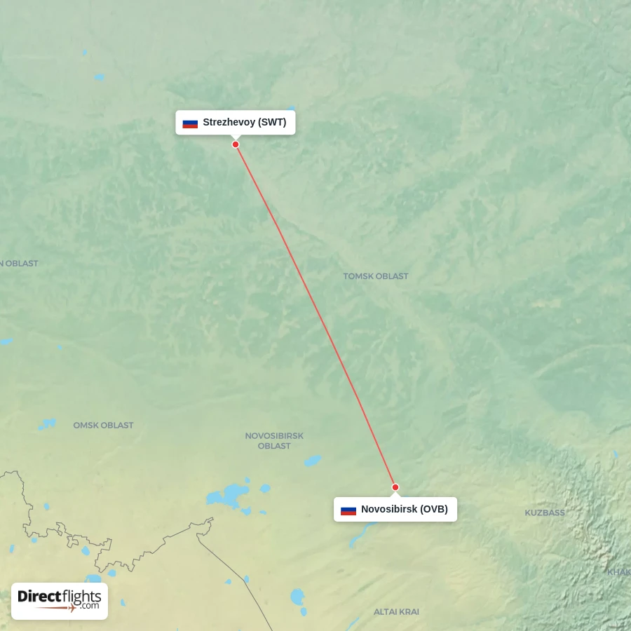 OVB - SWT route map