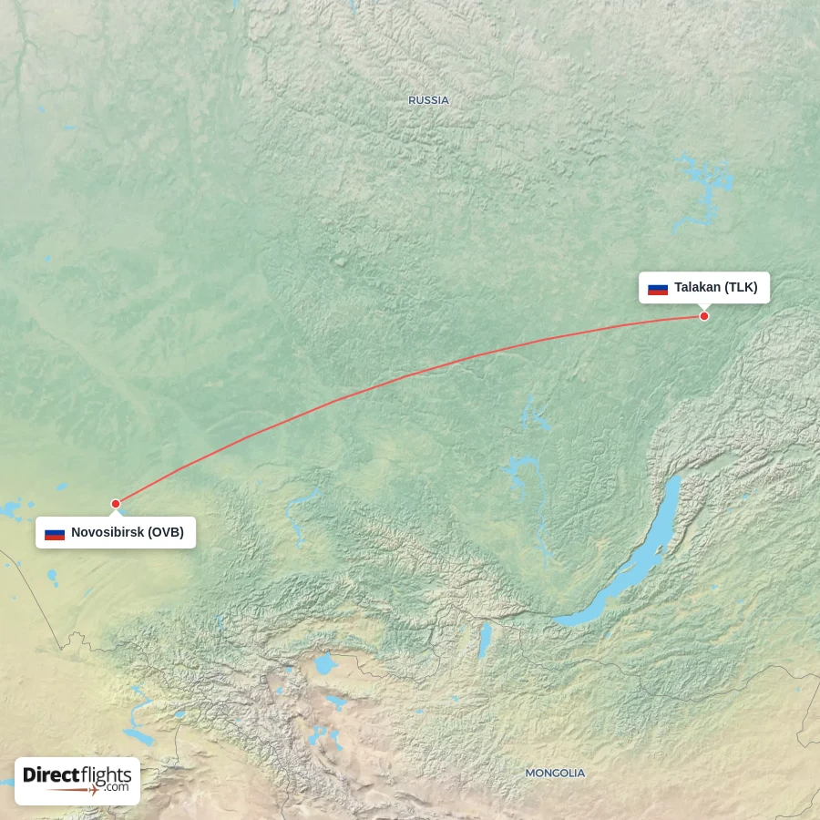OVB - TLK route map